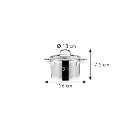 TESCOMA hrnec PRESIDENT s poklicí ø 18 cm, 3.0 l-2