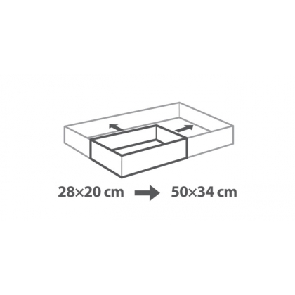 TESCOMA nastavitelná forma na dort obdélníková DELÍCIA 28x20 - 50x34 cm-3