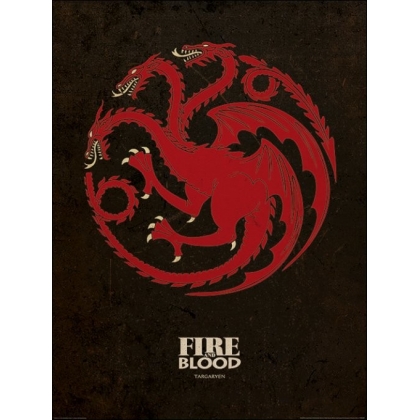 Posters Obraz, Reprodukce - Hra o Trůny - Game of Thrones - Targaryen, (60 x 80 cm)