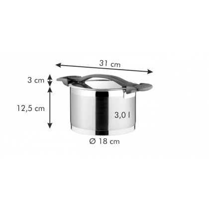 TESCOMA hrnec ULTIMA s poklicí ø 18 cm, 3.0 l-2