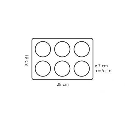 TESCOMA forma 6 muffinů DELÍCIA SILICONE-3