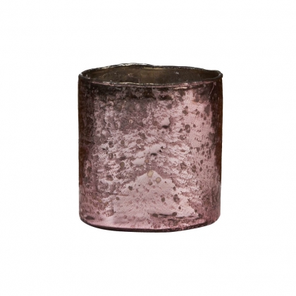 DELIGHT Skleněný votivní svícen 8 cm - růžová-2