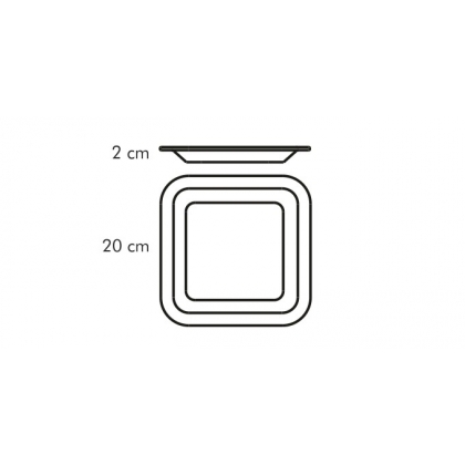TESCOMA dezertní talíř GUSTITO 20x20 cm-2