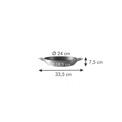 TESCOMA pánev hluboká GrandCHEF ø 24 cm, 2 úchyty-4