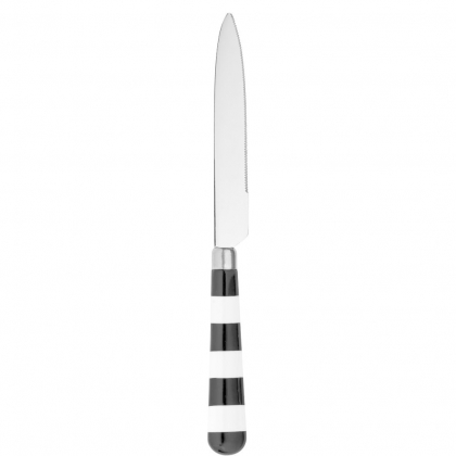 BISTRO Nůž pruhy - černá/bílá-3
