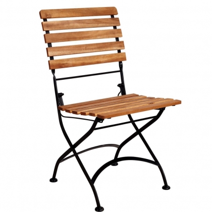 PARKLIFE Skládací židle - hnědá/černá-2