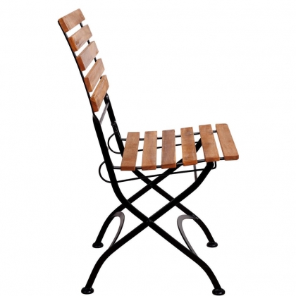 PARKLIFE Skládací židle - hnědá/černá-3