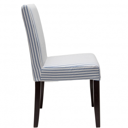 COPPERFIELD Povlak na židli úzké pruhy - modrá/bílá-3