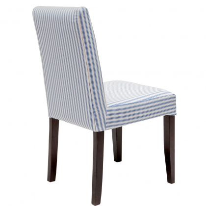 COPPERFIELD Povlak na židli úzké pruhy - modrá/bílá-4