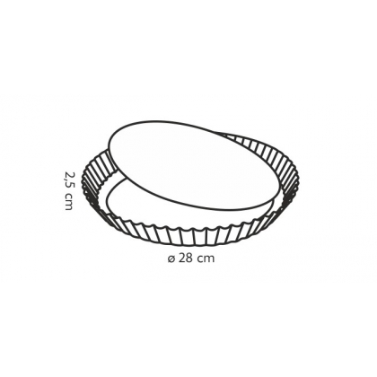 TESCOMA forma s vlnitým okrajem a odnímatelným dnem DELÍCIA ø 28 cm-4