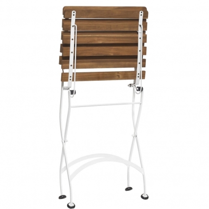 PARKLIFE Skládací židle - hnědá/bílá-3