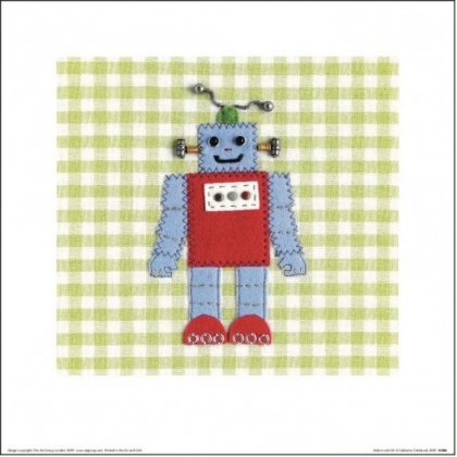 Posters Reprodukce Catherine Colebrook - Robots Rule OK , (30 x 30 cm)