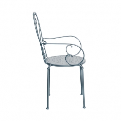 CENTURY Židle s područkami - šedá-3