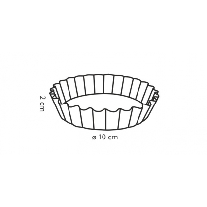 TESCOMA forma s vlnitým okrajem DELÍCIA ø 10 cm, 4 ks-3