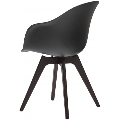 Adelaide plastová židle v černém provedení-2