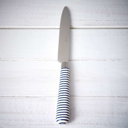 BISTRO Nůž pruhy - modrá/bílá-2