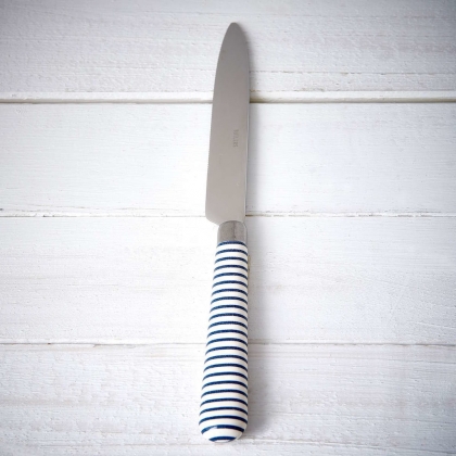 BISTRO Nůž pruhy - bílá/modrá-2