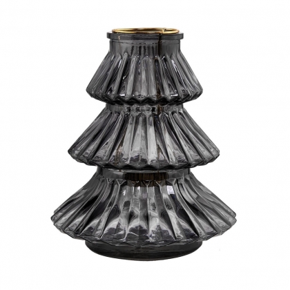 YULE Svícen stromek 19 cm - šedá