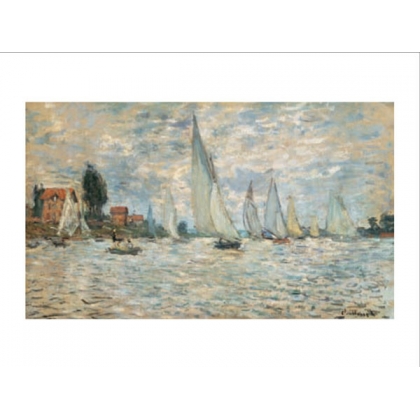 Posters Reprodukce Claude Monet - Lodě, regaty v Argenteuil, 1874 , (70 x 50 cm)