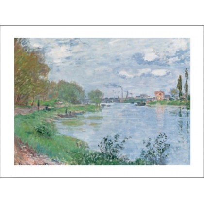 Posters Reprodukce Claude Monet - Na břehu Seiny , (30 x 24 cm)