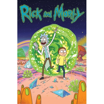 Posters Plakát, Obraz - Rick & Morty - Portal, (61 x 91,5 cm)