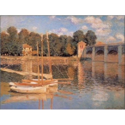 Posters Reprodukce Claude Monet - Most v Argenteuil , (80 x 60 cm)