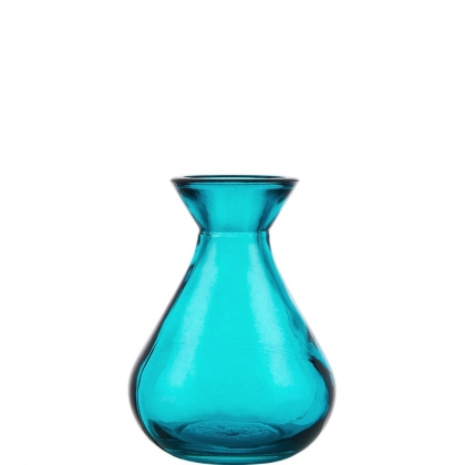 LILIPOT Mini váza ze skla - tyrkysová