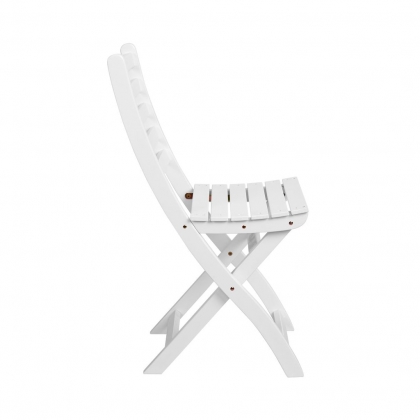 LODGE Skládací židle - bílá-3