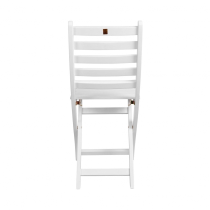 LODGE Skládací židle - bílá-4