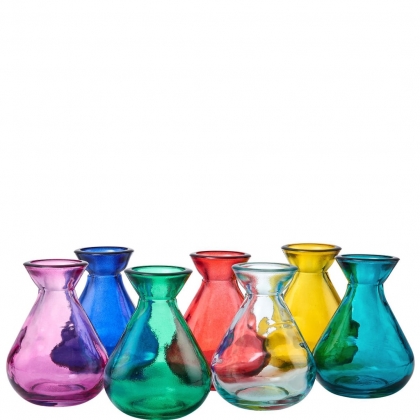 LILIPOT Mini váza ze skla - tyrkysová-3