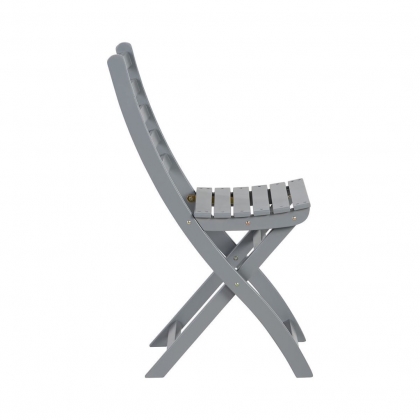 LODGE Skládací židle - šedá-2