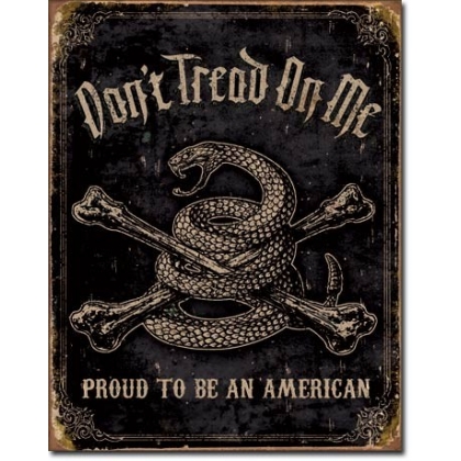 Posters Plechová cedule DTOM - Proud to be American, (40 x 31,5 cm)