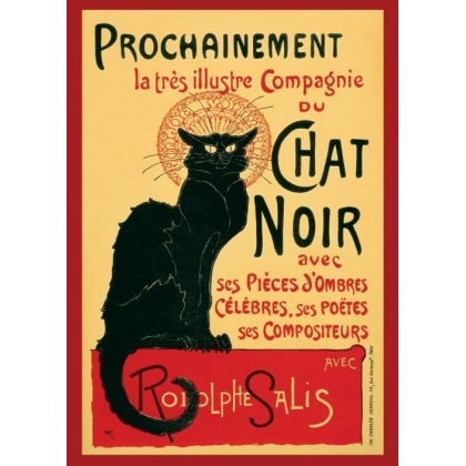 Posters Plakát, Obraz - Le Chat noir - steinlein, (61 x 91,5 cm)