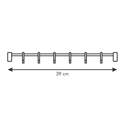 TESCOMA závěsná lišta SPACE LINE 38 cm, 6 háčků-2