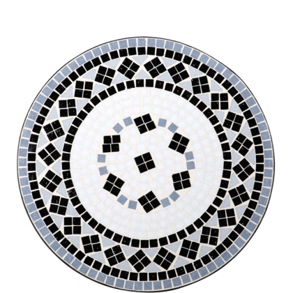 PALAZZO Stůl s mozaikou modrobílá-2