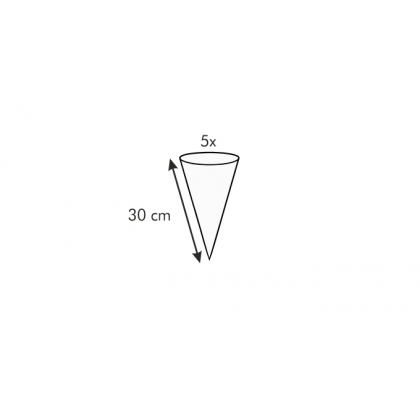 TESCOMA zdobicí sáček s mini tryskou DELÍCIA 30 cm, 5 ks-5