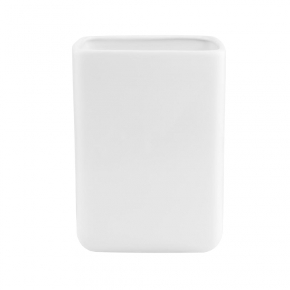 BELLE BLANC Váza hranatá 19 cm