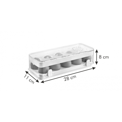 TESCOMA zdravá dóza do ledničky PURITY 28 x 11 cm, 10 vajec-3