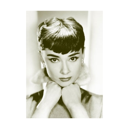 Posters Plakát, Obraz - Audrey Hepburn - sepia, (61 x 91,5 cm)