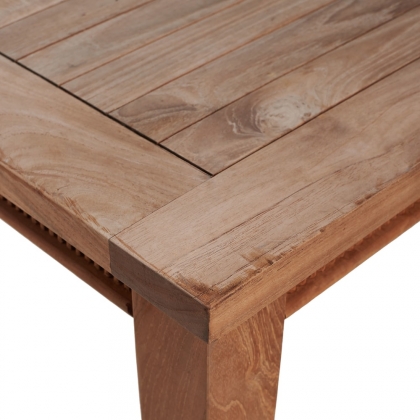 TEAK TIME Dřevěný stůl s řezbou-3