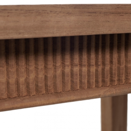 TEAK TIME Dřevěný stůl s řezbou-4