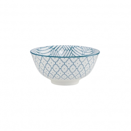 ORNAMENTS Porcelánová miska 240 ml - modrá