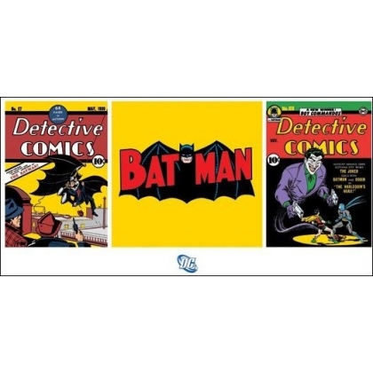 Posters Obraz, Reprodukce - Batman - Triptych, (100 x 50 cm)
