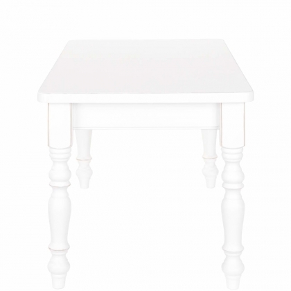 CAMPAGNE Stůl borovice 150x80 cm - bílá-3