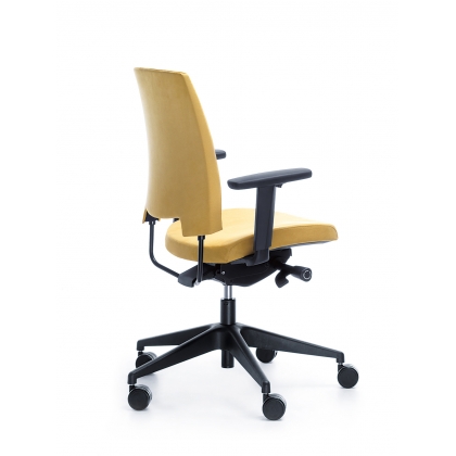 Arca kancelářská židle žlutá-3