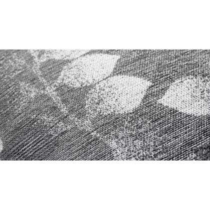 Fade Leaves polštářek černo-šedo-bílý-3