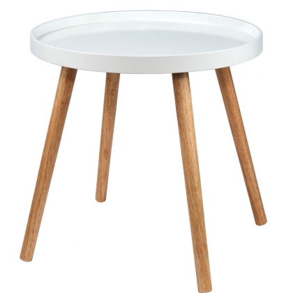 SWING TIME Příruční stolek - bílá