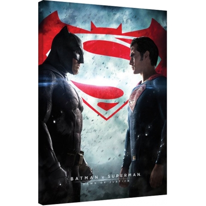 Posters Obraz na plátně Batman vs Superman, (60 x 80 cm)