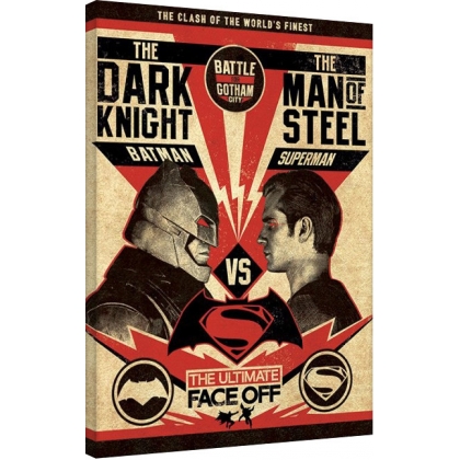 Posters Obraz na plátně Batman V Superman - Showdown, (60 x 80 cm)