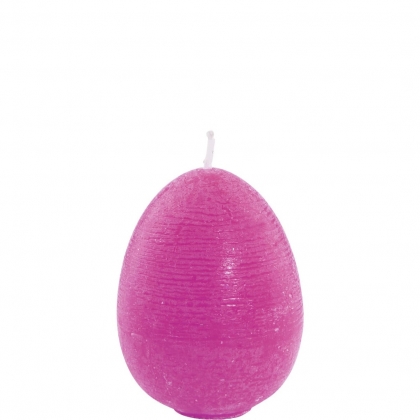 EASTER Svíčka ve tvaru vajíčka 6 cm - růžová